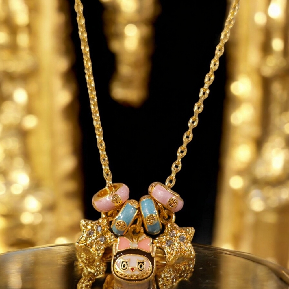 Labubu Charm Necklace - Picture 3 of 5
